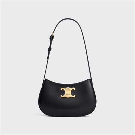 women celine medium tilly bag in shiny calfskin leather|24s tilly bag.